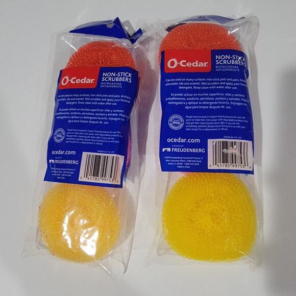 O-Cedar Non-Stick Mesh Scrubbers, 3 Count Assorted Lot 2 - Picture 2 of 7